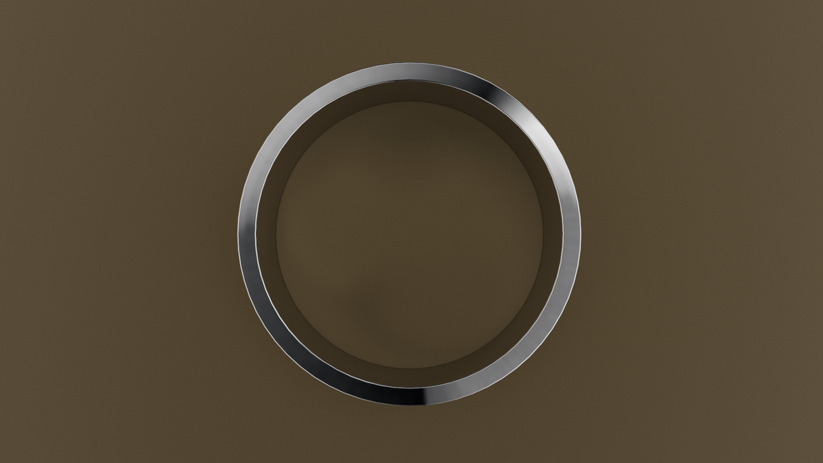 Polished White Gold 9mm Flat Wedding Band