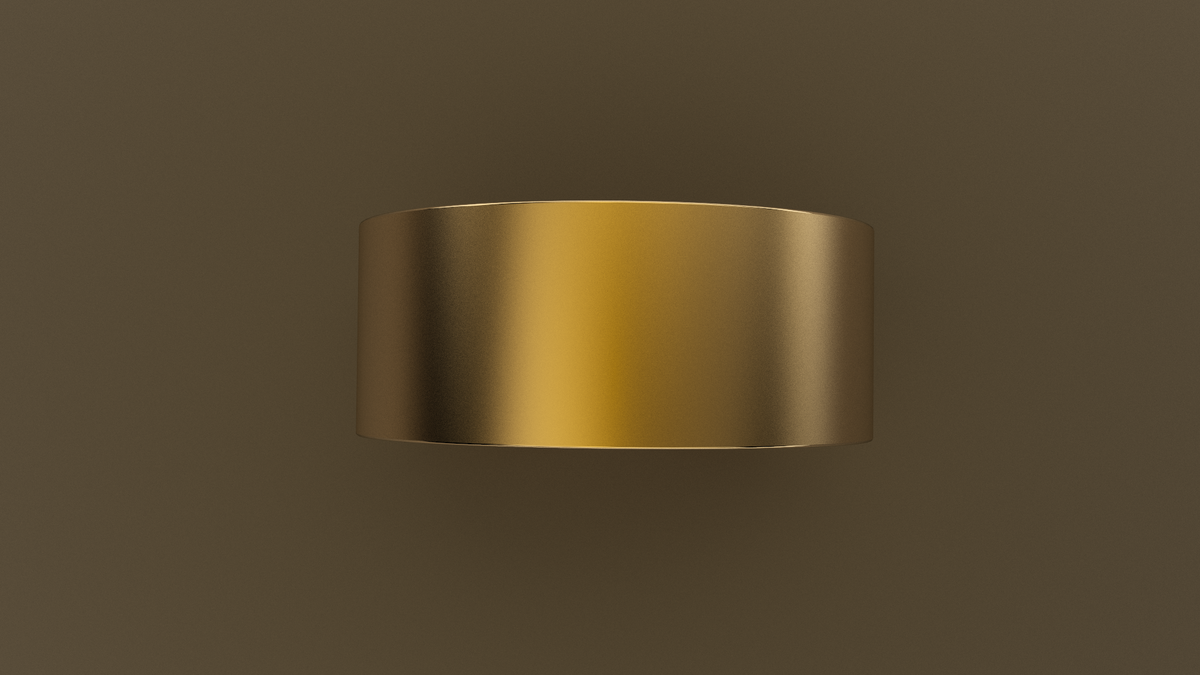 Brushed Yellow Gold 9mm Flat Wedding Band