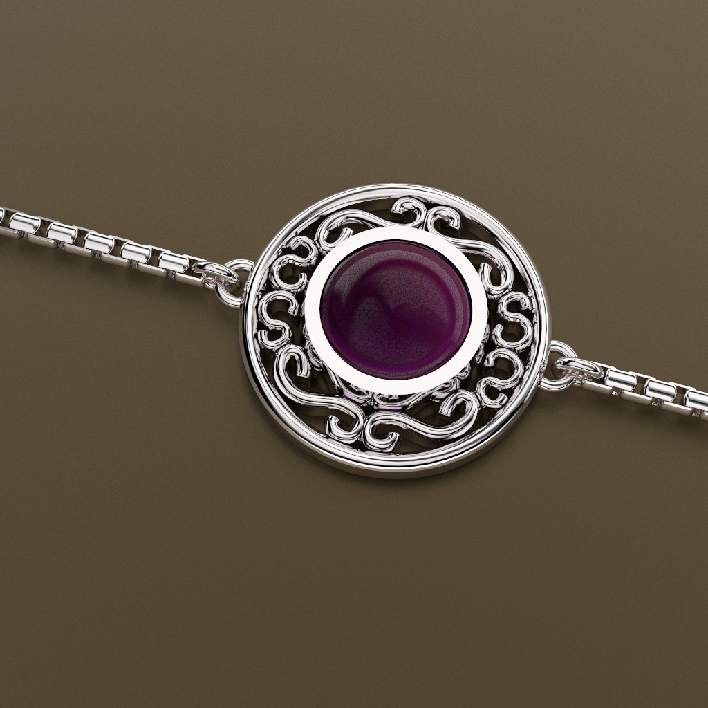 Sterling Silver Kunzite Bracelet