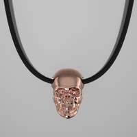 Rose Gold Skull Necklace