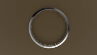 Polished White Gold 4mm Interior Message Wedding Band