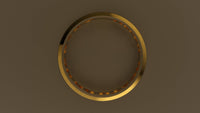 Polished Yellow Gold 6mm Interior Message Wedding Band