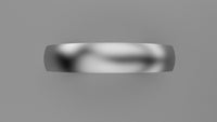 Brushed Sterling Silver 4mm Interior Message Wedding Band