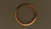 Polished Rose Gold 4mm Interior Message Wedding Band