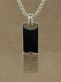 Set Your Bar Sterling Silver Cross