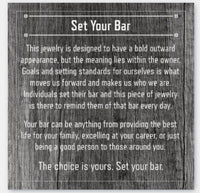 Set Your Bar Sterling Silver Cross